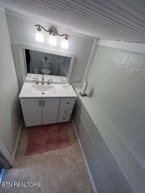 3207 Dove Ln, White Pine, TN 37890 - bathroom featuring vanity and baseboards
