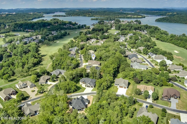 129 Dudi Trl, Vonore, TN 37885 - aerial view of residential area featuring a nearby body of water and a golf club