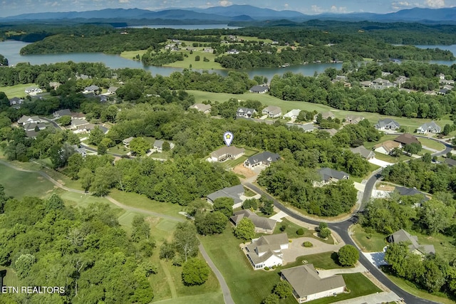 129 Dudi Trl, Vonore, TN 37885 - aerial view of property and surrounding area with a water and mountain view and nearby suburban area