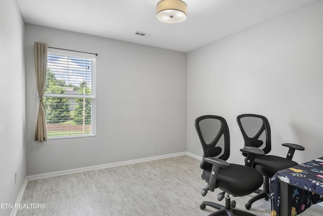 10703 Grantham Ln, Knoxville, TN 37932 - office area with wood finished floors