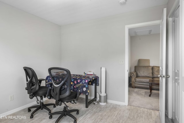 10703 Grantham Ln, Knoxville, TN 37932 - office area with wood finished floors