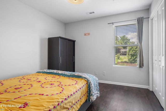 10703 Grantham Ln, Knoxville, TN 37932 - bedroom with dark wood finished floors and a closet