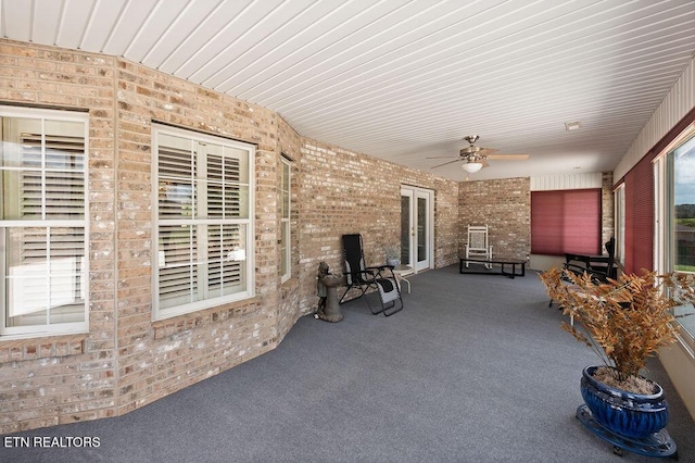 674 Southview Cir, Kodak, TN 37764 - view of patio / terrace with a ceiling fan
