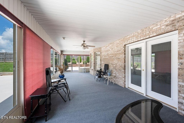 674 Southview Cir, Kodak, TN 37764 - view of patio / terrace featuring ceiling fan