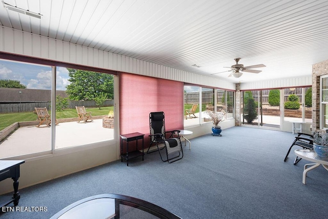 674 Southview Cir, Kodak, TN 37764 - sunroom / solarium featuring ceiling fan and healthy amount of natural light