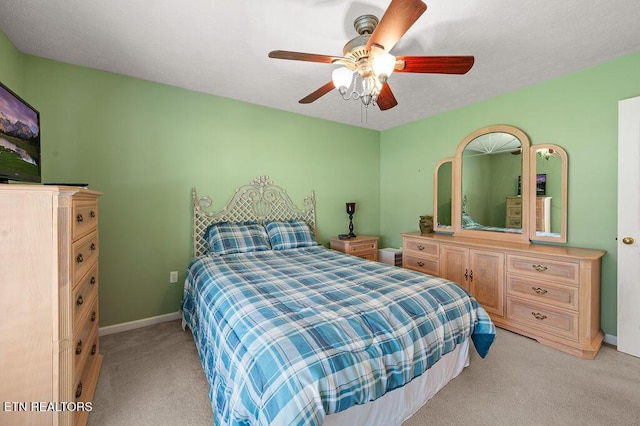 674 Southview Cir, Kodak, TN 37764 - bedroom featuring light carpet and a ceiling fan