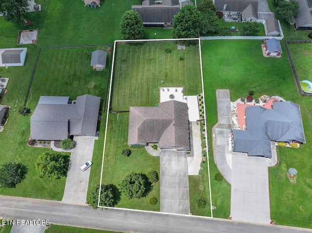 674 Southview Cir, Kodak, TN 37764 - aerial view of residential area featuring property boundaries highlighted
