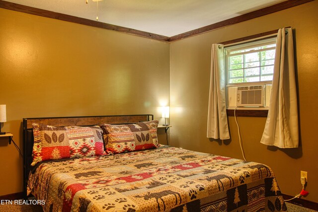 3636 Pickett Park Hwy, Jamestown, TN 38556 - bedroom with carpet, crown molding, and cooling unit