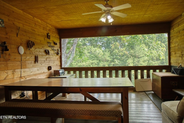 3636 Pickett Park Hwy, Jamestown, TN 38556 - wooden terrace with a ceiling fan