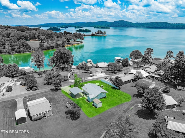 1595 Wa Ni Village Rd, Rutledge, TN 37861 - drone / aerial view of a water and mountain view