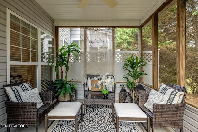10867 Carpenter Run Ln Unit 44, Knoxville, TN 37932 - sunroom with a ceiling fan