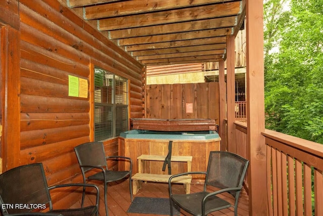 1507 Boo Boos Way, Sevierville, TN 37862 - view of wooden terrace