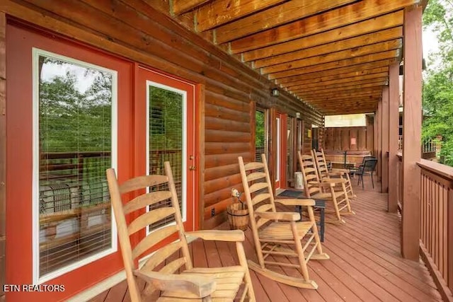1507 Boo Boos Way, Sevierville, TN 37862 - view of wooden deck