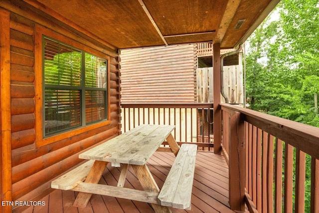 1507 Boo Boos Way, Sevierville, TN 37862 - view of wooden terrace