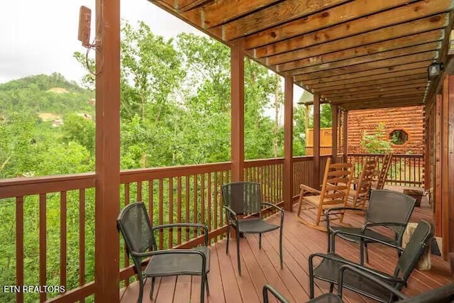 1507 Boo Boos Way, Sevierville, TN 37862 - view of deck