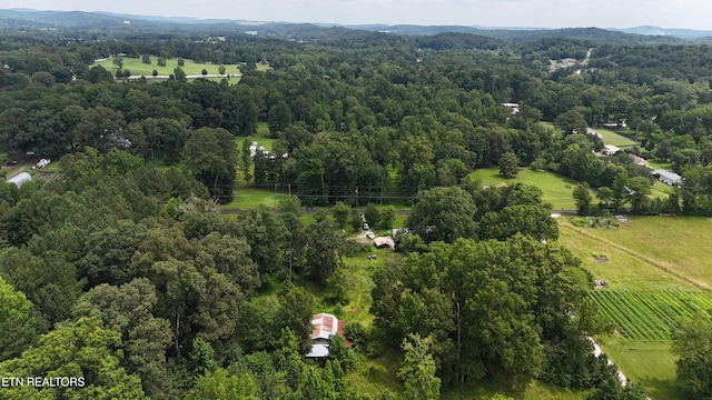 393 SW Sim Goodwin Rd, Mcdonald, TN 37353 - aerial view of property and surrounding area featuring a heavily wooded area and rural landscape