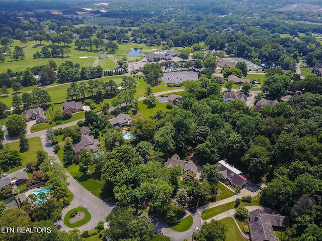 12218 Torrey Pines Pt, Knoxville, TN 37934 - aerial view of residential area with a nearby body of water and a golf club