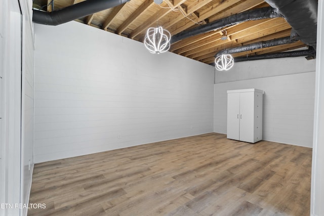 101 Concord Rd, Oak Ridge, TN 37830 - basement featuring wood finished floors and concrete block wall