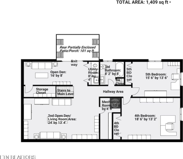 101 Concord Rd, Oak Ridge, TN 37830 - view of property floor plan