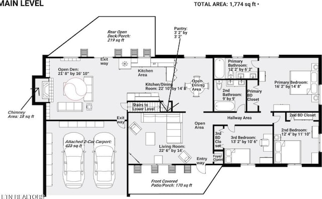 101 Concord Rd, Oak Ridge, TN 37830 - view of room layout