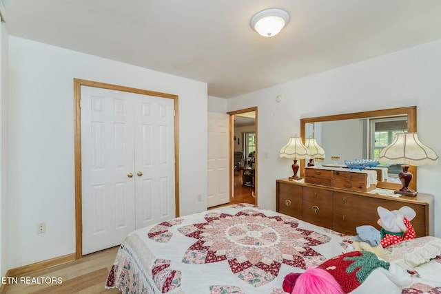 277 Woodhaven Dr, Vonore, TN 37885 - bedroom featuring wood finished floors and a closet