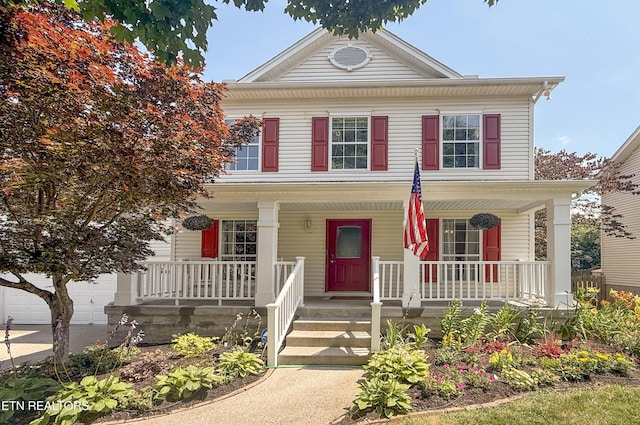 4340 Aylesbury Dr, Knoxville, TN 37918 - view of front of house with covered porch