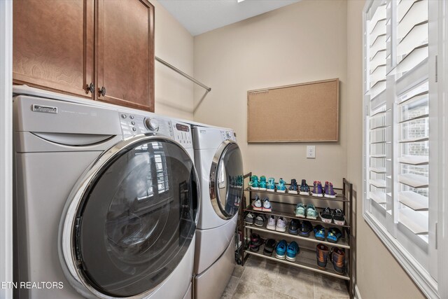 1213 Whisper Trace Ln, Knoxville, TN 37919 - laundry room with washing machine and dryer and cabinet space