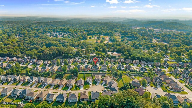 1213 Whisper Trace Ln, Knoxville, TN 37919 - aerial overview of property's location featuring a forest