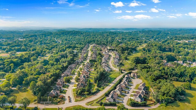 1213 Whisper Trace Ln, Knoxville, TN 37919 - aerial view of property's location with a forest and nearby suburban area