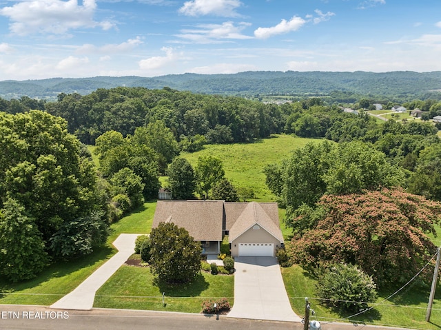 3930 Settlers Trl, Kodak, TN 37764 - view of subject property featuring a heavily wooded area and a mountain backdrop