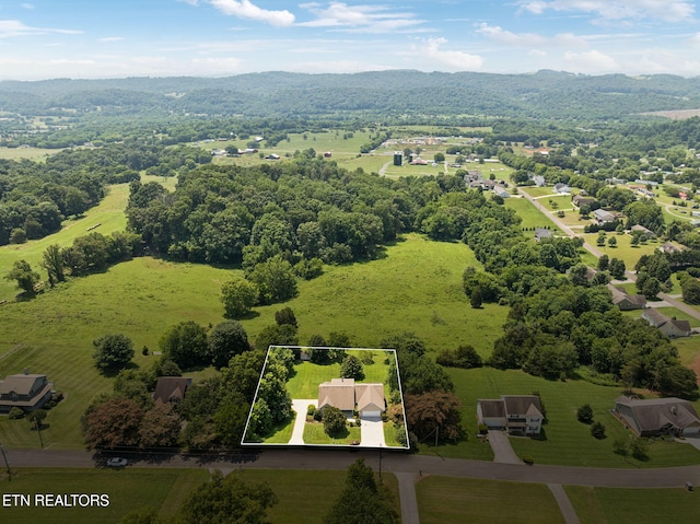 3930 Settlers Trl, Kodak, TN 37764 - view of property location with property parcel outlined and a mountainous background