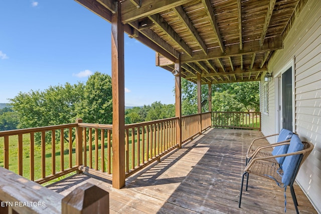 3930 Settlers Trl, Kodak, TN 37764 - view of wooden terrace