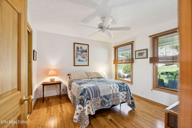 3930 Settlers Trl, Kodak, TN 37764 - bedroom featuring light wood finished floors and ceiling fan