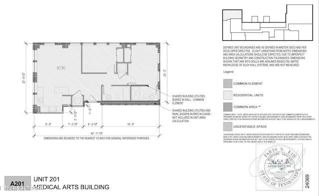 603 W Main St Unit 201, Knoxville, TN 37902 - view of property floor plan