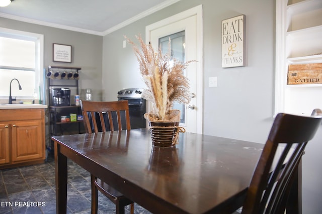 1210 Frank Campbell Rd, Jamestown, TN 38556 - dining room featuring crown molding