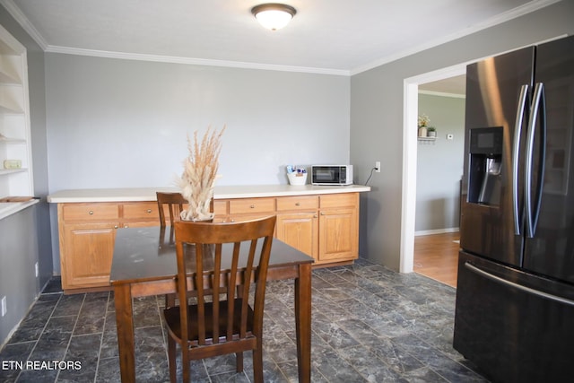1210 Frank Campbell Rd, Jamestown, TN 38556 - dining room with crown molding