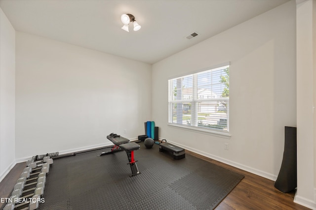 10630 Lady May Ln, Knoxville, TN 37931 - exercise room with wood finished floors and baseboards