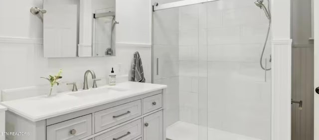 3402 Lillie Blvd, Sevierville, TN 37876 - full bath featuring a stall shower and vanity
