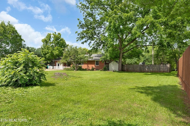 1415 Ebenezer Rd, Knoxville, TN 37922 - view of yard with a storage shed