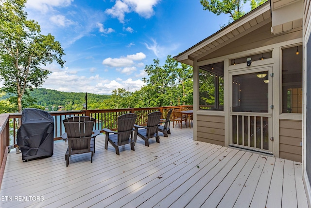 200 Stony Rock Ln, Jacksboro, TN 37757 - deck featuring a grill