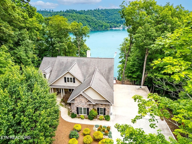 200 Stony Rock Ln, Jacksboro, TN 37757 - view from above of property featuring a large body of water and a forest