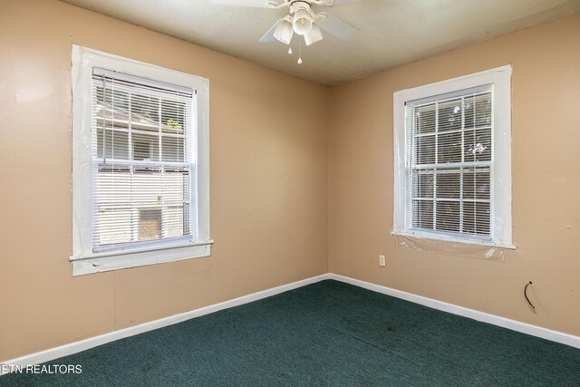 204 Hillview Ave, Knoxville, TN 37914 - carpeted empty room featuring a ceiling fan and baseboards