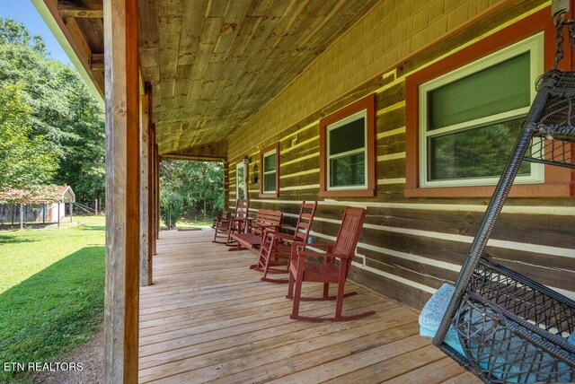 1821 S Nopone Valley Rd, Decatur, TN 37322 - porch with a lawn