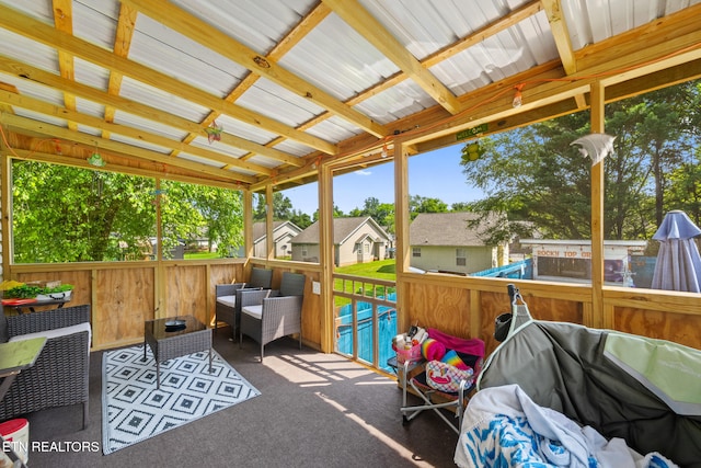 1717 Meadow Ridge Cir, Sevierville, TN 37862 - view of patio / terrace featuring a residential view and outdoor lounge area