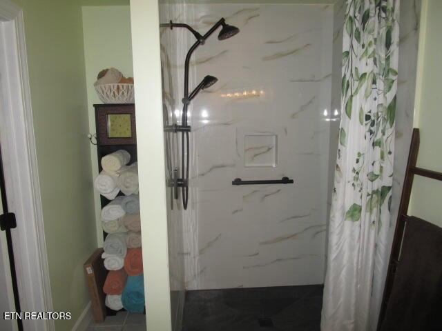 262 Mountain View Dr, Rutledge, TN 37861 - bathroom featuring a marble finish shower