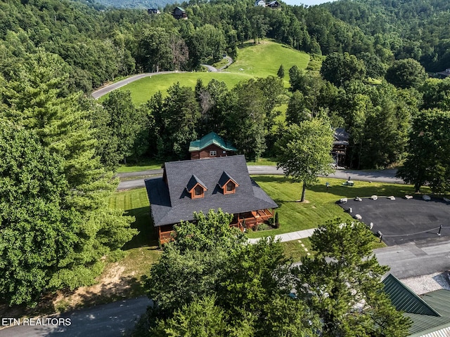 2028 Piney Overlook Ln, Sevierville, TN 37862 - aerial view of property and surrounding area with a forest