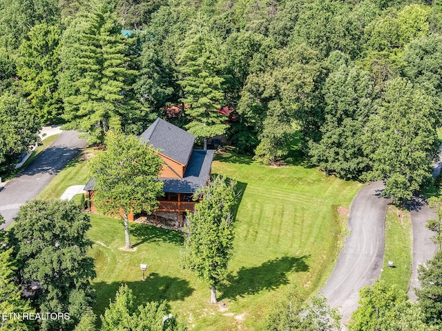 2028 Piney Overlook Ln, Sevierville, TN 37862 - aerial view of property and surrounding area featuring a forest