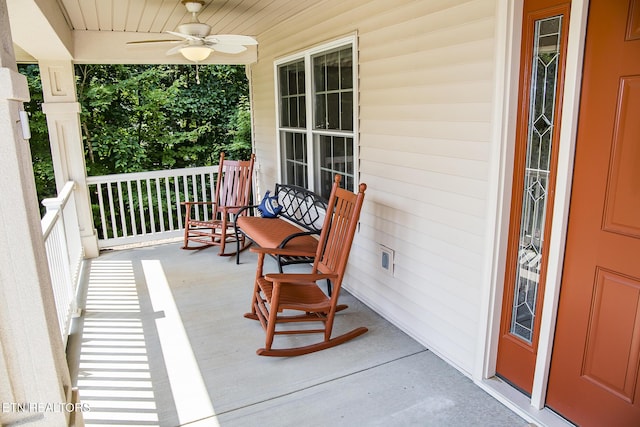 520 Wimberly Rd, Crossville, TN 38558 - covered porch with ceiling fan