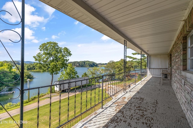 1175 Cardnal Cv, Rutledge, TN 37861 - patio / terrace with a water view and a yard