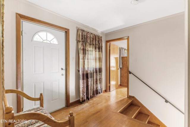 1175 Cardnal Cv, Rutledge, TN 37861 - entryway featuring crown molding and light wood-style flooring